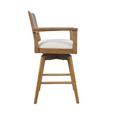 Axis Sable Panel Back Swivel Counter Stool (Set of 2) - Ornate Home