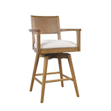 Axis Sable Panel Back Swivel Counter Stool (Set of 2) - Ornate Home