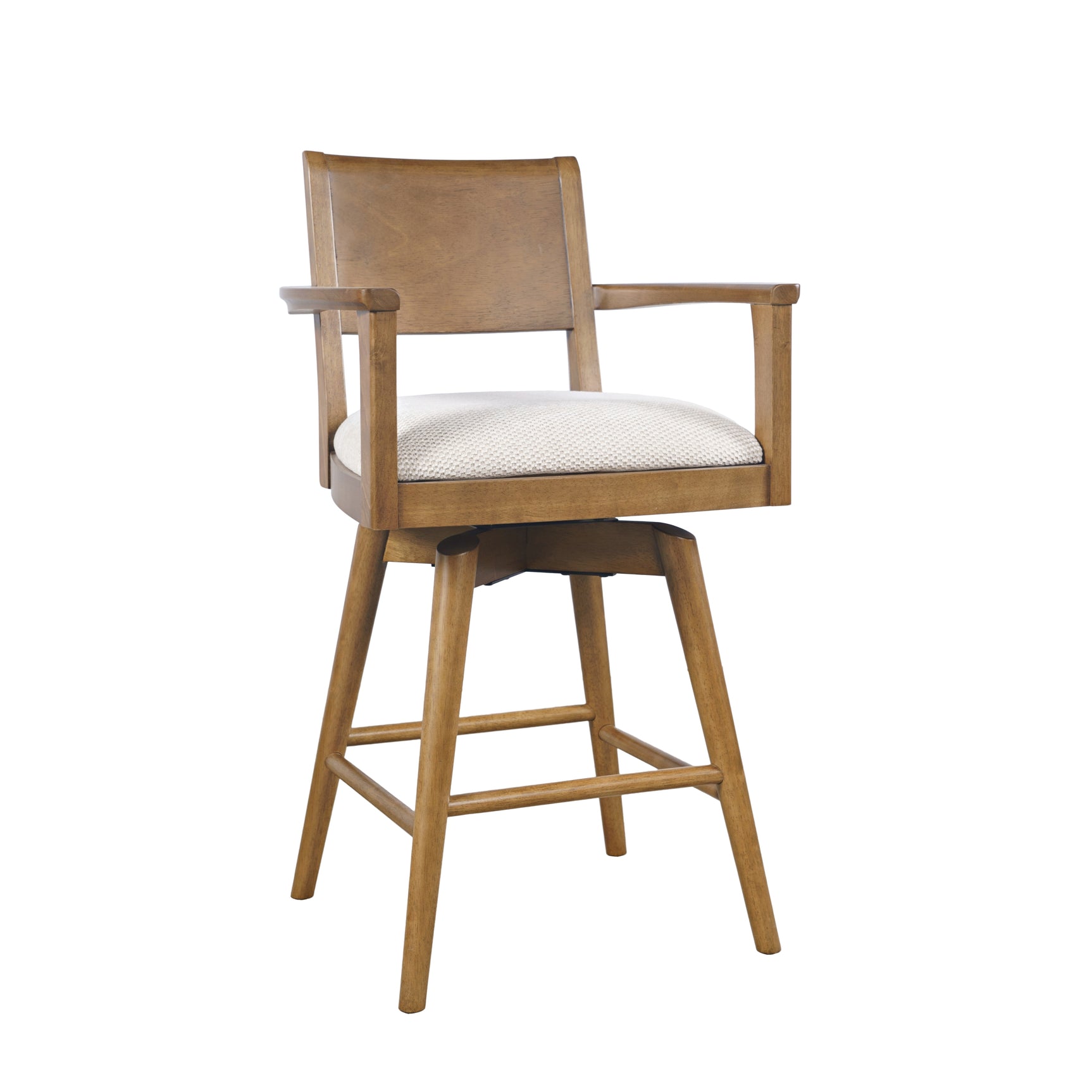 Axis Sable Panel Back Swivel Counter Stool (Set of 2) - Ornate Home