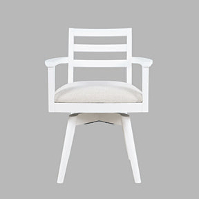 Axis White Ladder Back Swivel Chair (Set of 2) - Ornate Home