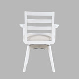Axis White Ladder Back Swivel Chair (Set of 2) - Ornate Home