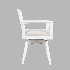 Axis White Ladder Back Swivel Chair (Set of 2) - Ornate Home