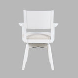 Axis White Panel Back Swivel Chair (Set of 2) - Ornate Home