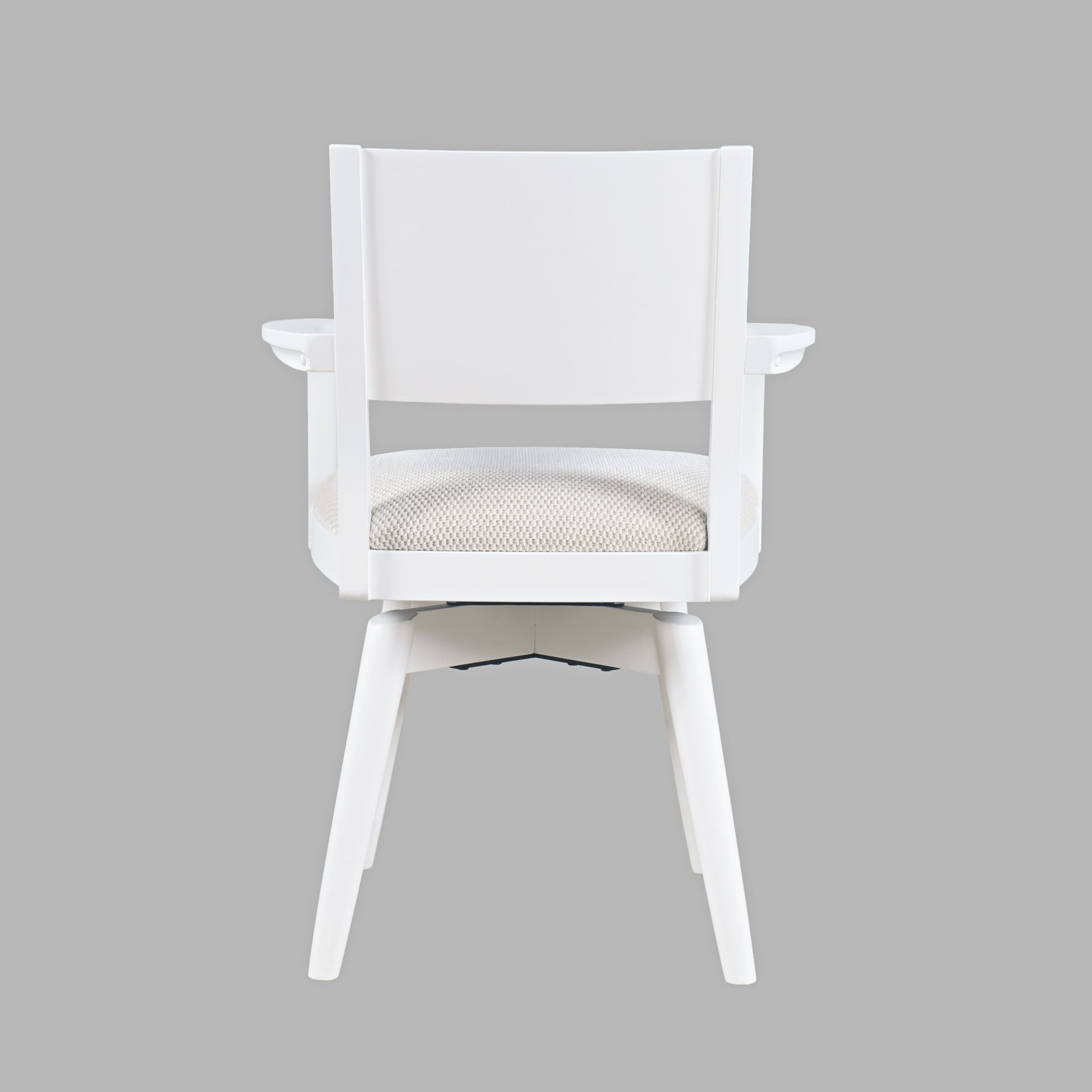 Axis White Panel Back Swivel Chair (Set of 2) - Ornate Home