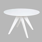 Axis White Round Dining Table - Ornate Home