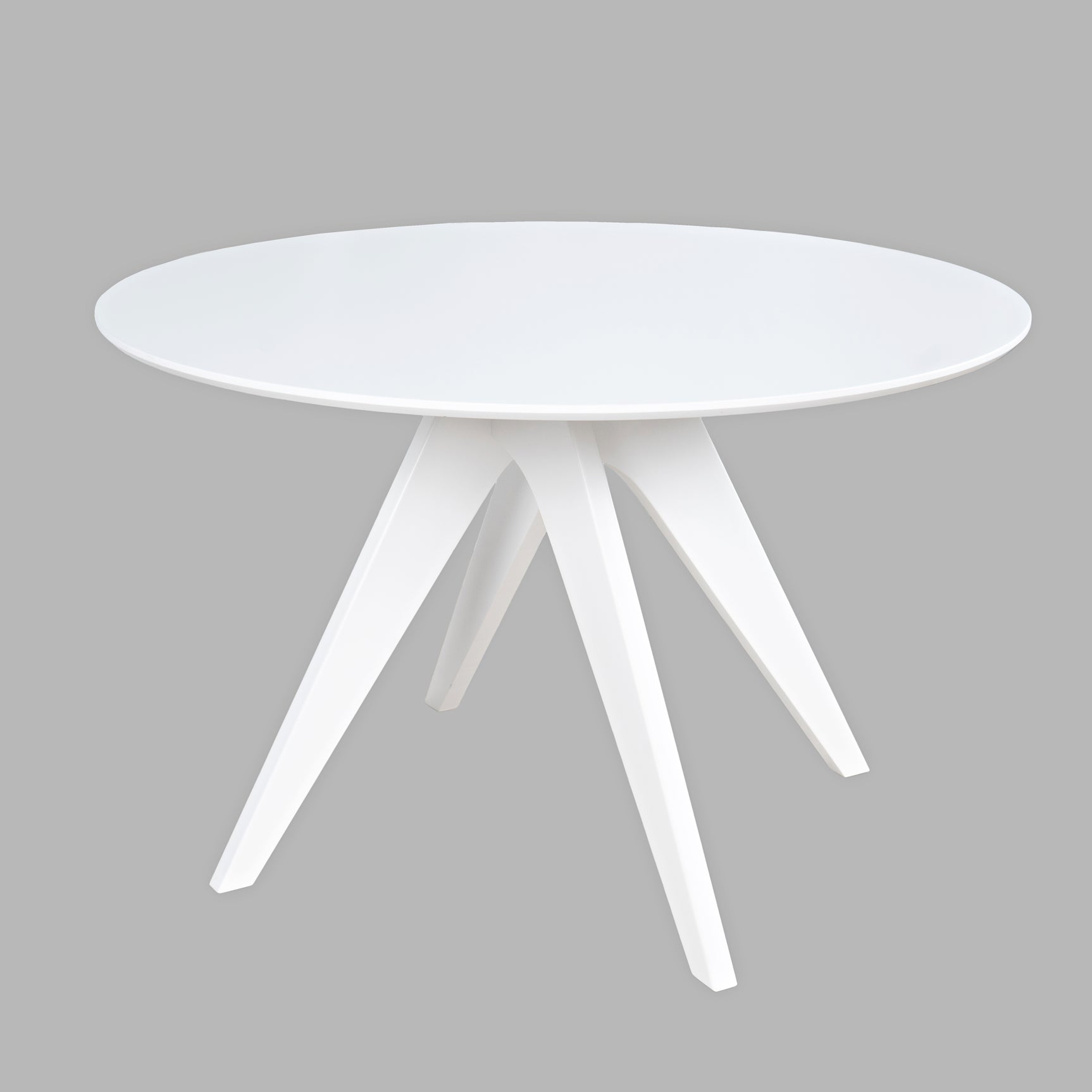 Axis White Round Dining Table - Ornate Home