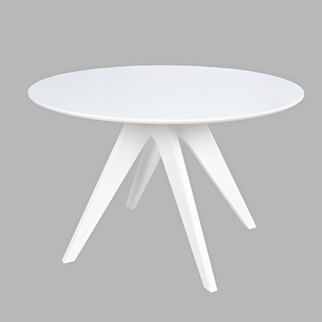 Axis White Round Dining Table - Ornate Home