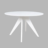 Axis White Round Dining Table - Ornate Home