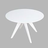 Axis White Round Dining Table - Ornate Home