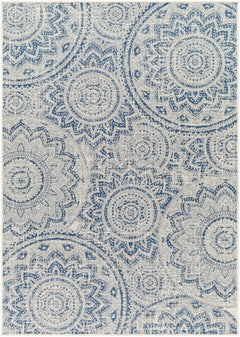 Ayala Blue Durable Outdoor Rug - Ornate Home