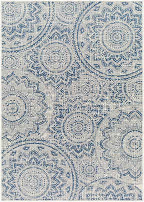 Ayala Blue Durable Outdoor Rug - Ornate Home