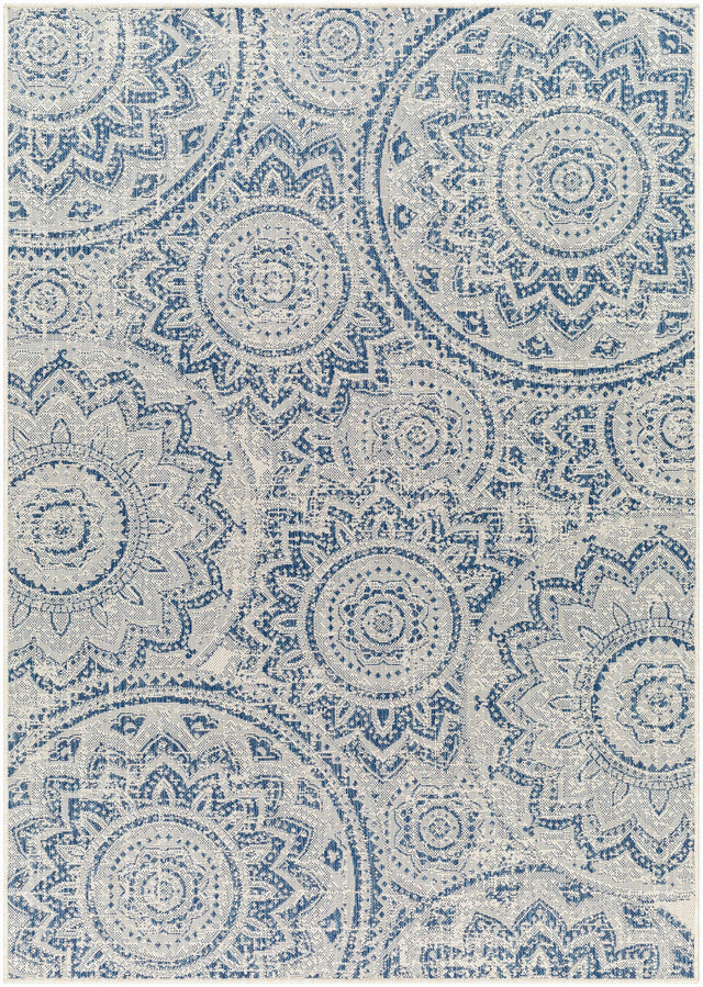 Ayala Blue Durable Outdoor Rug - Ornate Home