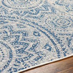 Ayala Blue Durable Outdoor Rug - Ornate Home
