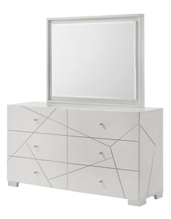 Ayla White Dresser - Ornate Home