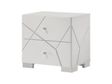 Ayla White Nightstand - Ornate Home