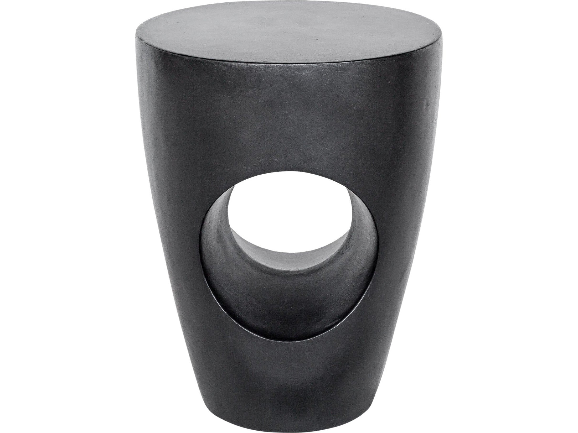 Aylard Black Outdoor Stool - Thumbnail 3