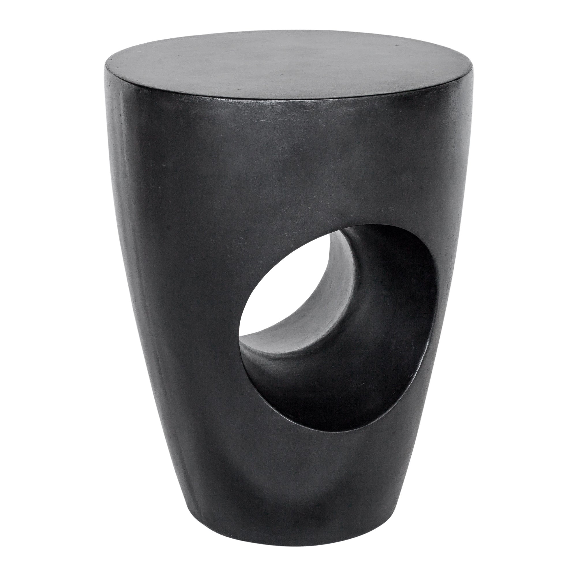 Aylard Black Outdoor Stool - Thumbnail 2
