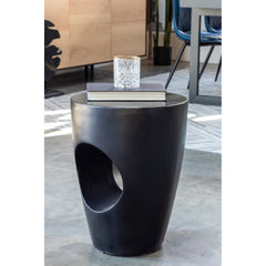Aylard Black Outdoor Stool - Ornate Home