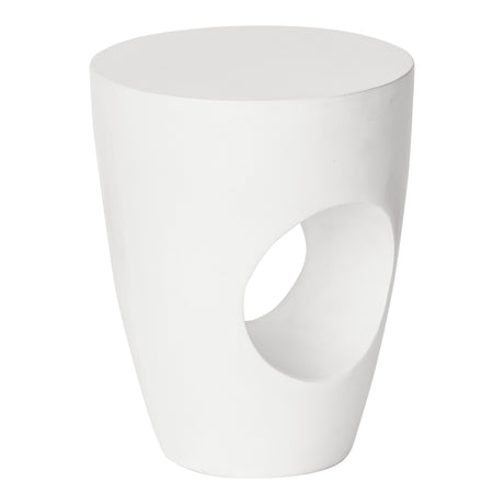 Aylard Cream White Outdoor Stool - Ornate Home