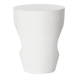 Aylard Cream White Outdoor Stool - Ornate Home