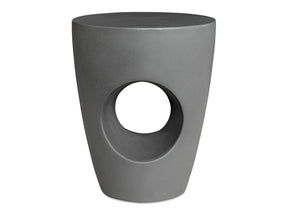 Aylard Dark Grey Outdoor Stool - Ornate Home