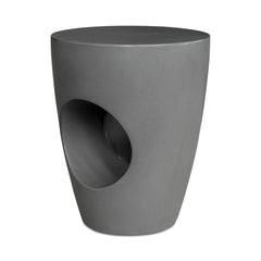 Aylard Dark Grey Outdoor Stool - Ornate Home