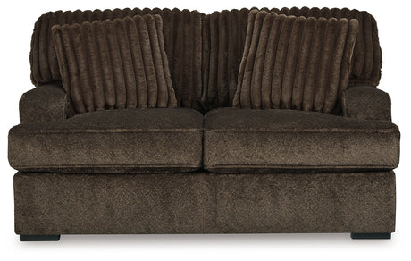 Aylesworth Brown Loveseat - Ornate Home