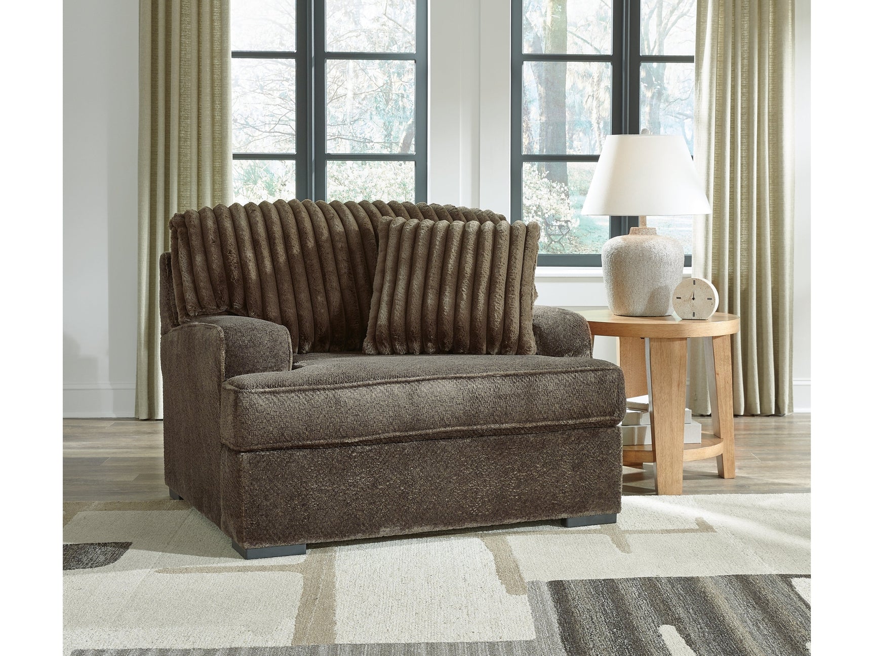 Aylesworth Brown Oversized Chair (Online Special Price) - Ornate Home