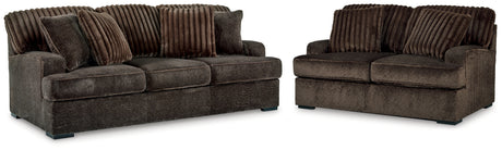 Aylesworth Chocolate Sofa & Loveseat - Ornate Home