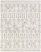 Aylett Beige Trellis Shag Rug - Clearance - Ornate Home