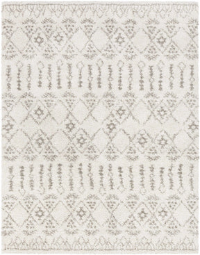 Aylett Beige Trellis Shag Rug - Clearance - Ornate Home