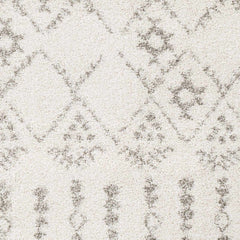 Aylett Beige Trellis Shag Rug - Clearance - Ornate Home