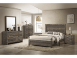 Aylsworth Dark Brown Queen Bed and 2 Nightstands - Ornate Home