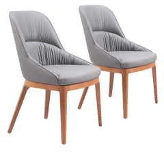 Ayr Slate Gray Dining Chair (Set of 2) - Ornate Home