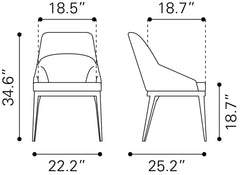 Ayr Tan Dining Chair (Set of 2) - Ornate Home