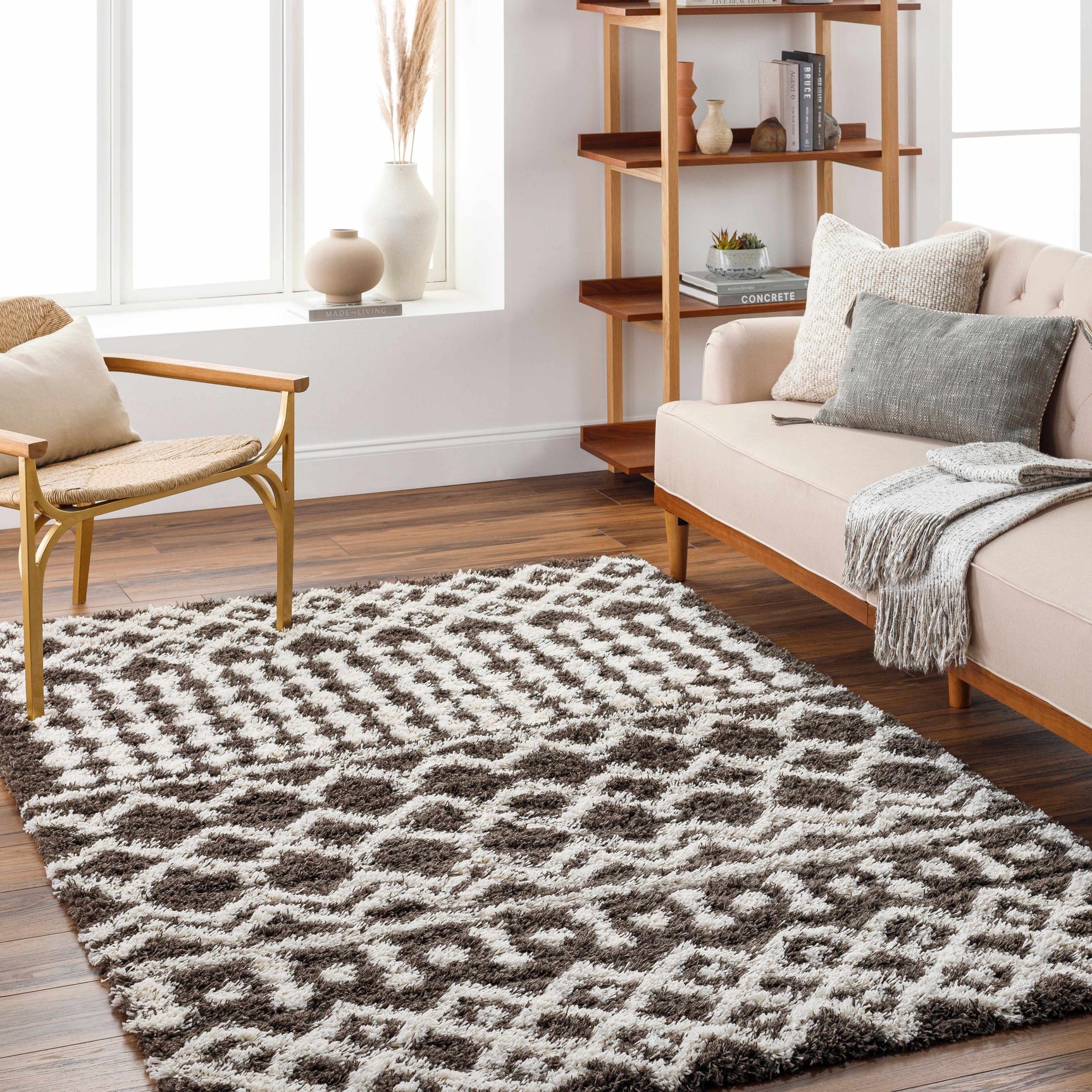 Aysel Shag Area Rug - Ornate Home