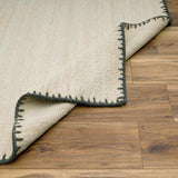 Ayumu Off White Hand Woven Wool Area Rug - Clearance - Ornate Home