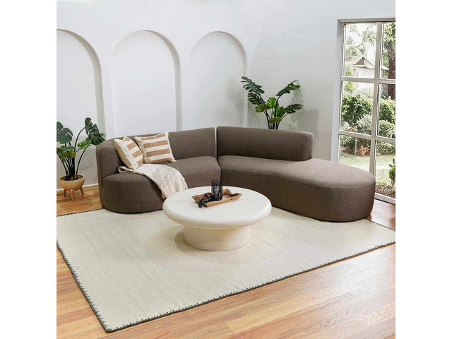 Ayumu Off White Hand Woven Wool Area Rug - Ornate Home