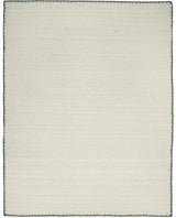Ayumu Off White Hand Woven Wool Area Rug - Ornate Home