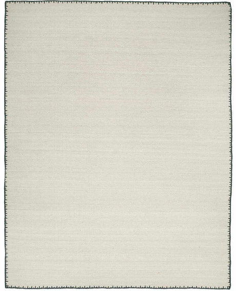 Ayumu Off White Hand Woven Wool Area Rug - Ornate Home