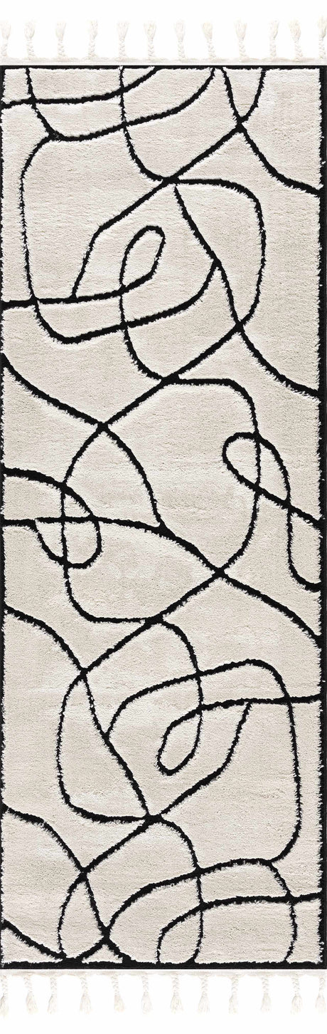Azana Black & White Area Rug - Ornate Home