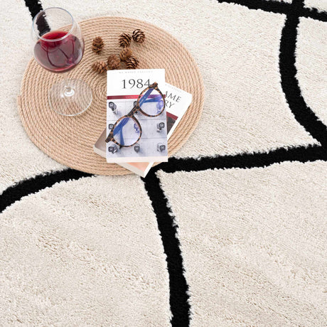 Azana Black & White Area Rug - Ornate Home