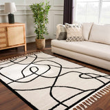 Azana Black & White Area Rug - Ornate Home