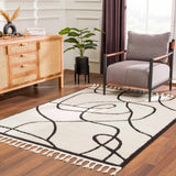 Azana Black & White Area Rug - Ornate Home