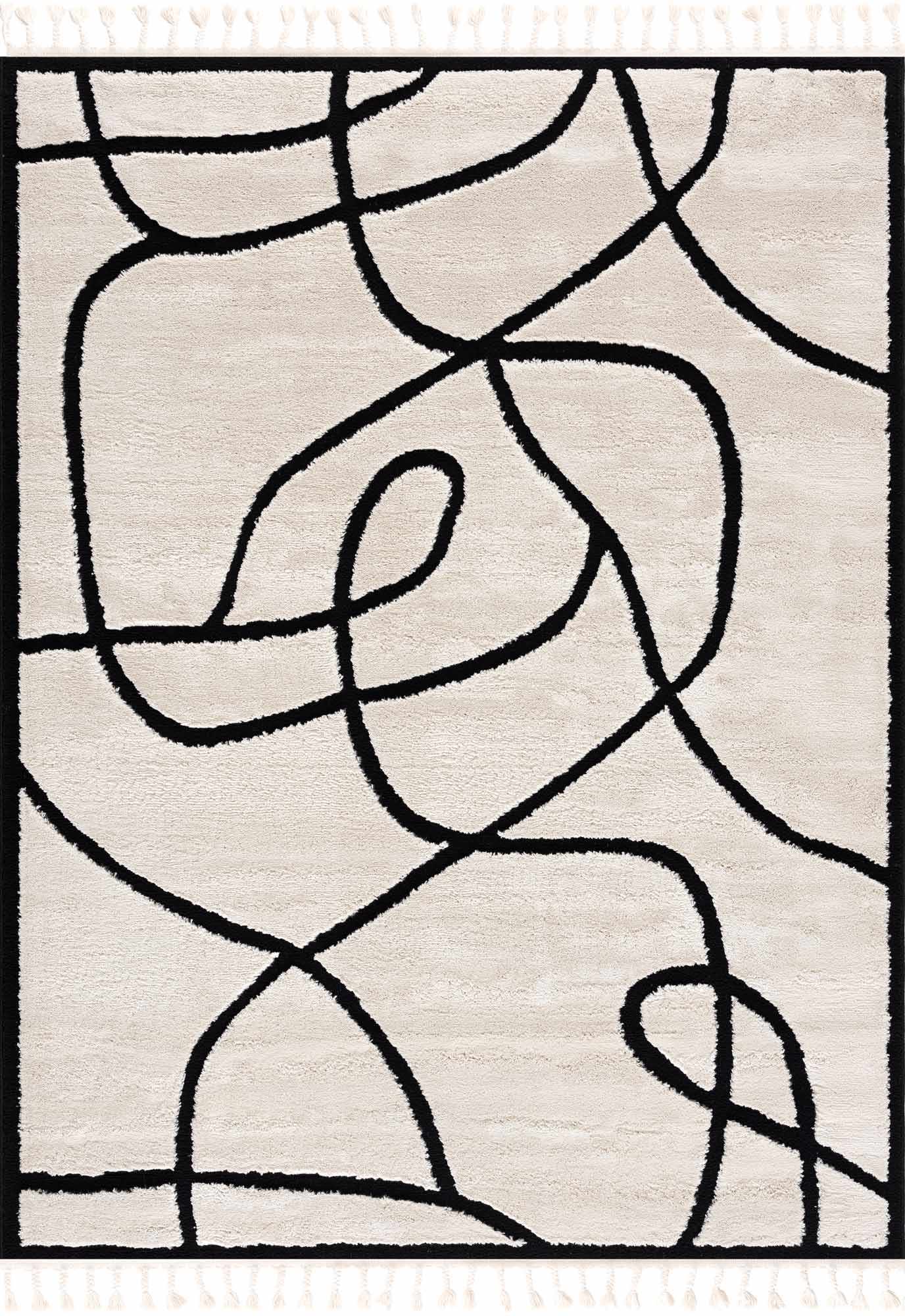 Azana Black & White Area Rug - Ornate Home