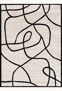 Azana Black & White Area Rug - Ornate Home