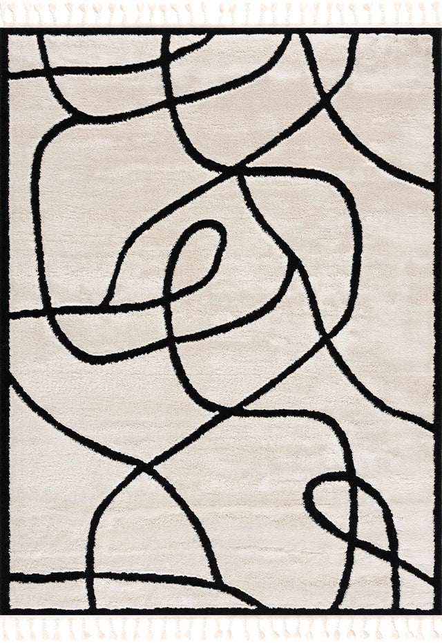 Azana Black & White Area Rug - Ornate Home