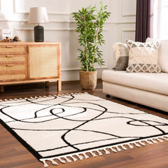 Azana Black & White Area Rug - Ornate Home