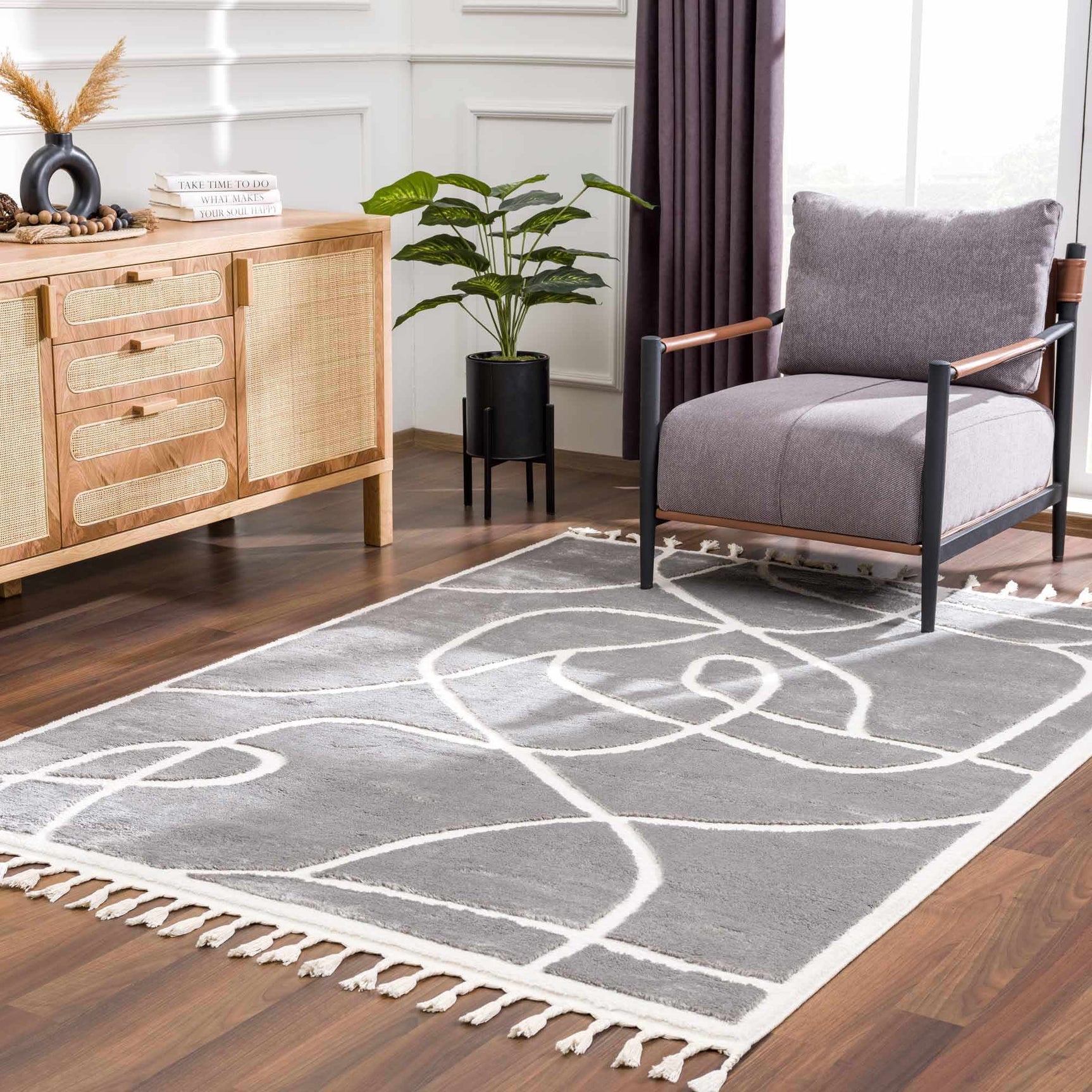 Azana Modern Gray Area Rug - Clearance - Ornate Home