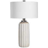 Azariah White Crackle Table Lamp - Ornate Home